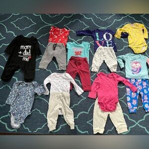 Bundle of 3-6 month baby girl clothes